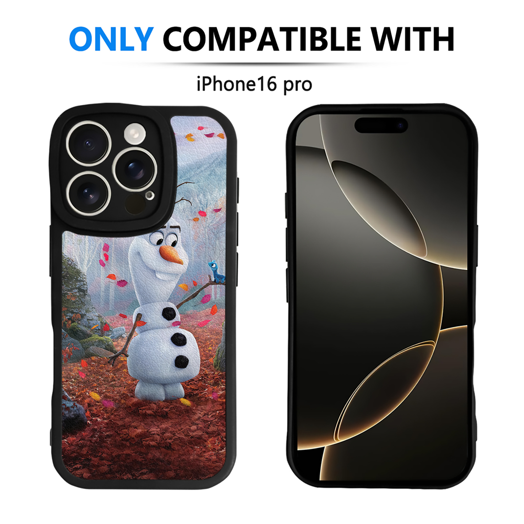 （画像用） アナと雪の女王 アンナ エルサ Frozen Anna Elsa 【iPhone 16シリーズ対応】シリコンスマホケース（レザー調） 材質：シリコン